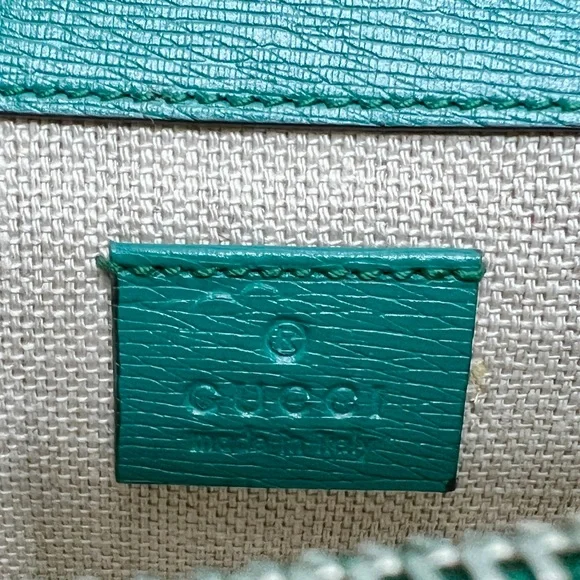 GUCCI Teal Medium Dionysus Blooms Leather Shoulder Bag - Picture 12 of 15